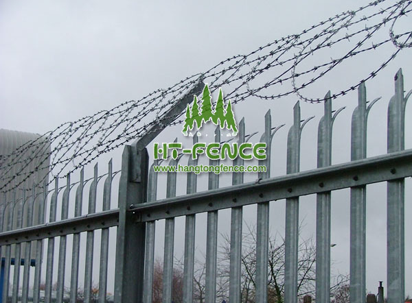 High security palisade fence