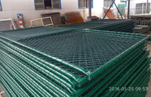 Temporary chain link fence for US market